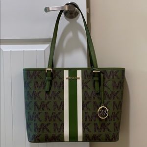Michael Kors Olive Green MK Tote